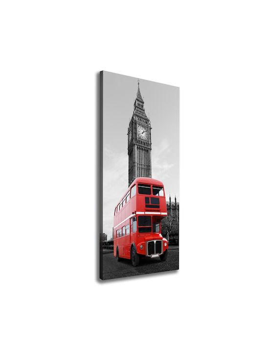 Gemälde Segeltuch Büro Innendekoration London Bus 50x125 cm