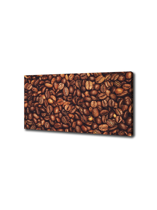 Wall Canvas Painting High Durability Quality Print Brown Grains 100x50 Cm