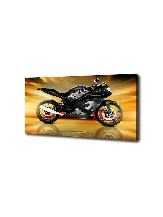 Gemälde Segeltuch Gleichmäßige Innendekoration Motorrad 100x50 cm