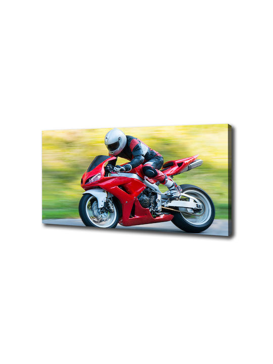 Dekoratives Gemälde Segeltuch Dekoration Innenraum Motorrad 100x50 cm