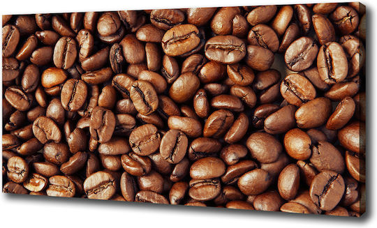 Wall Painting Canvas High-Quality Materials Brown Grains 100x50 Cm