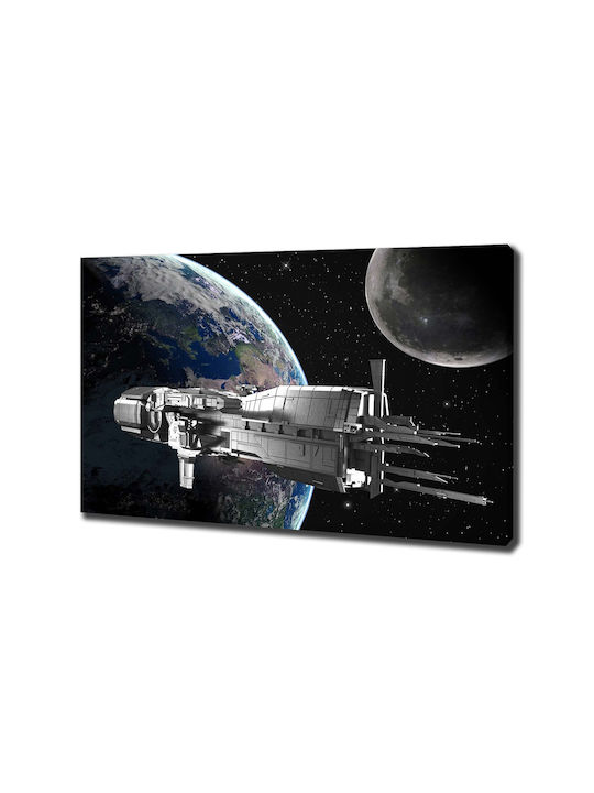 Canvas Painting Uniform Interior Decoration Spaceship 100x70 Cm