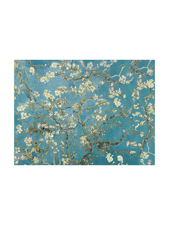 Poster Van Gogh Almond Blossom Art104 50cm X 70cm Κορνίζα Φυσικό Ξύλου Μπεζ