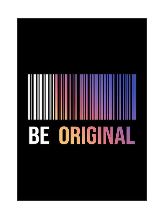 Quote Poster Be Original Pq182 21cm X 30cm White Wooden Frame