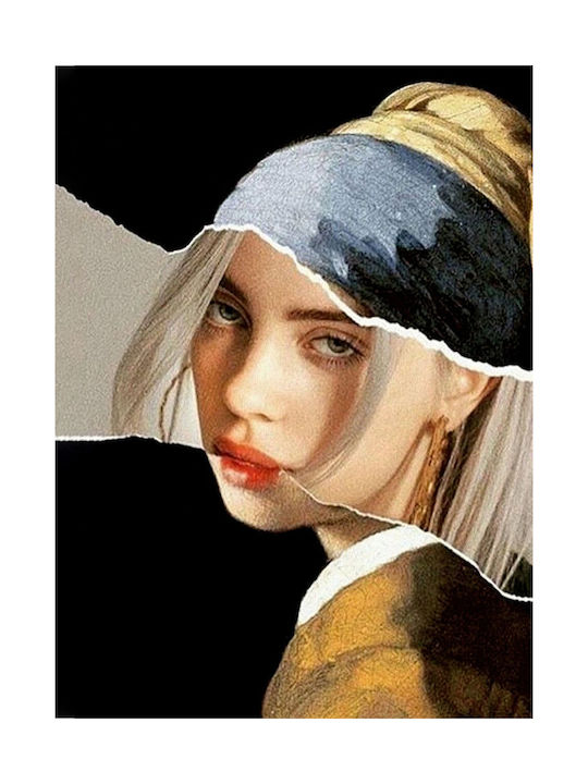 Панел Живопис Платнен Момиче Перлено Обеца Vermeer Reart 50x70 См