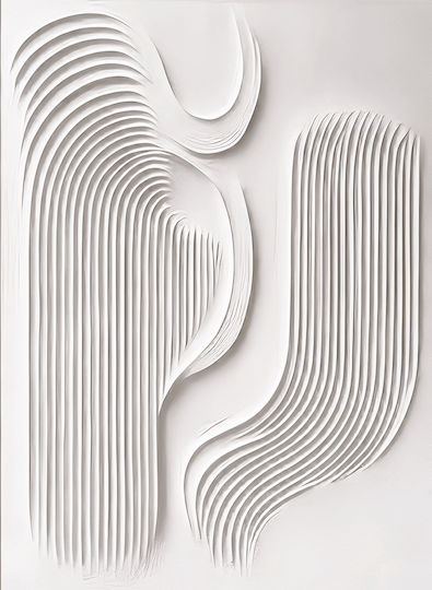 I-gallery Bold White Lines σε Καμβά