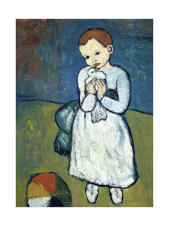 Πίνακας Ζωγραφικής Καμβά Picasso Child Dove 70x100 Cm