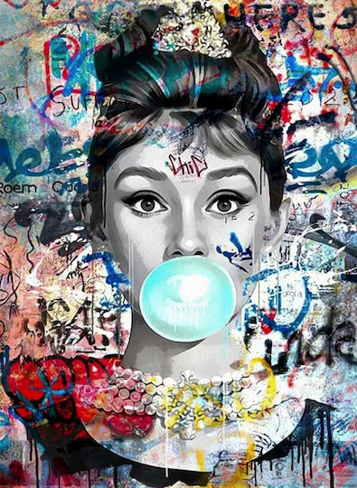 I-gallery Blue Bubble Gum σε Καμβά