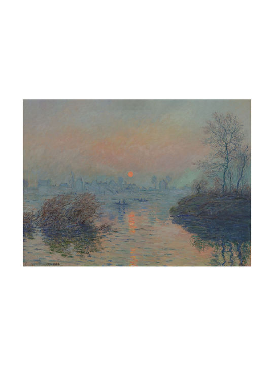 Платнен Панел Monet Sunset On Seine At Lavacourt Winter Effect 120x80 См