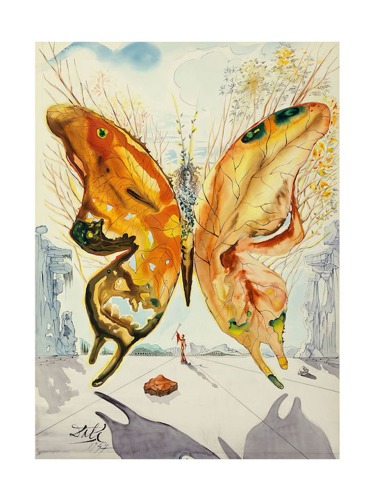 Canvas Painting Salvador Dali Venus Butterfly 40x60 Cm