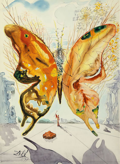 I-gallery Salvador Dali Venus Butterfly Αντίγραφο του Salvador Dali σε Καμβά