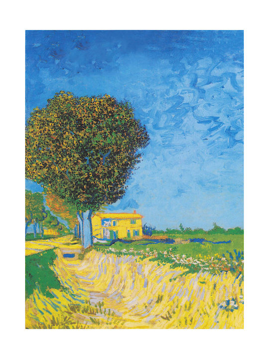 I-gallery Lane Near Arles Painting Copy of Van Gogh on Canvas 50x70cm