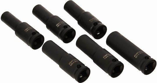 Kraft & Dele Căpăcei Pneumatic - Pneumatic cu Patrat de Prindere 1/2" Set 16buc
