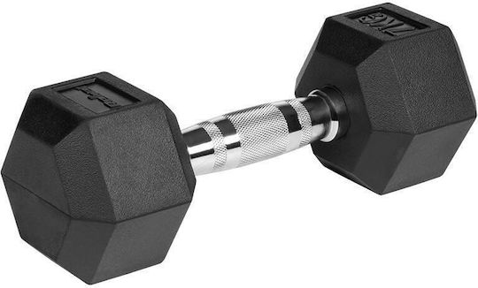 Rebel Set Hexagonal Rubber Dumbbells 2 x 7kg