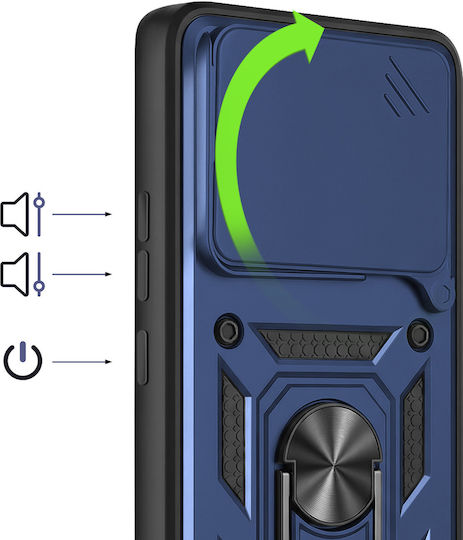 Mayaxess Husa Inel Redmi Note 15 4g Capac Glisant Camera Albastru Închis