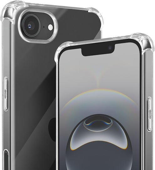 Akashi Case Iphone 17e Shockproof Silicone Reinforced Corners Transparent