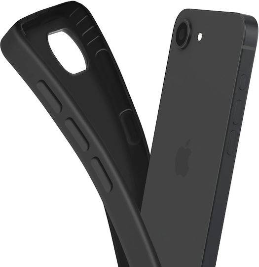 Akashi Case Iphone 17e Soft Silicone Matte Finish Black