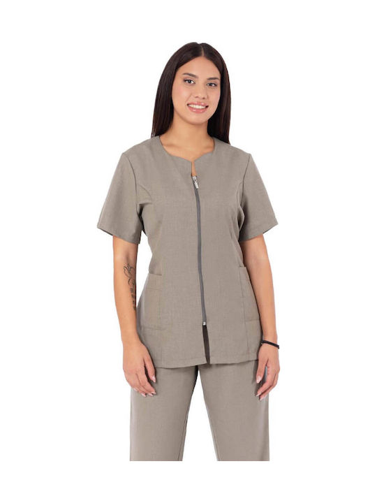 Women's Blazer Uniforms Axon Aria Beige