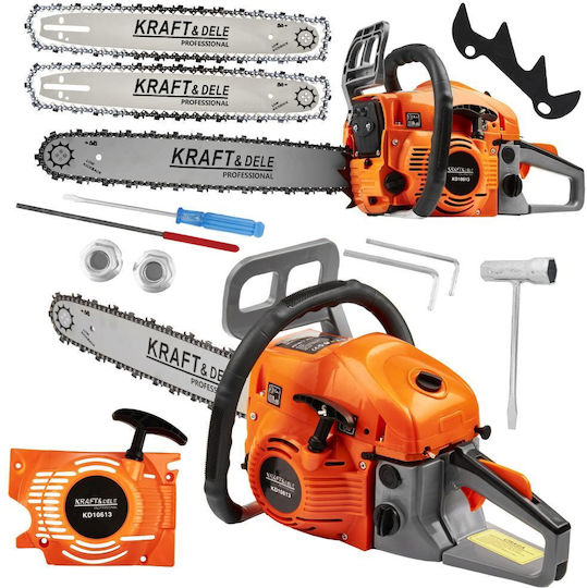 Kraft & Dele Αλυσοπρίονο Βενζίνης 5.7hp 7.4kg με Λάμα 40.64cm και Easy Start