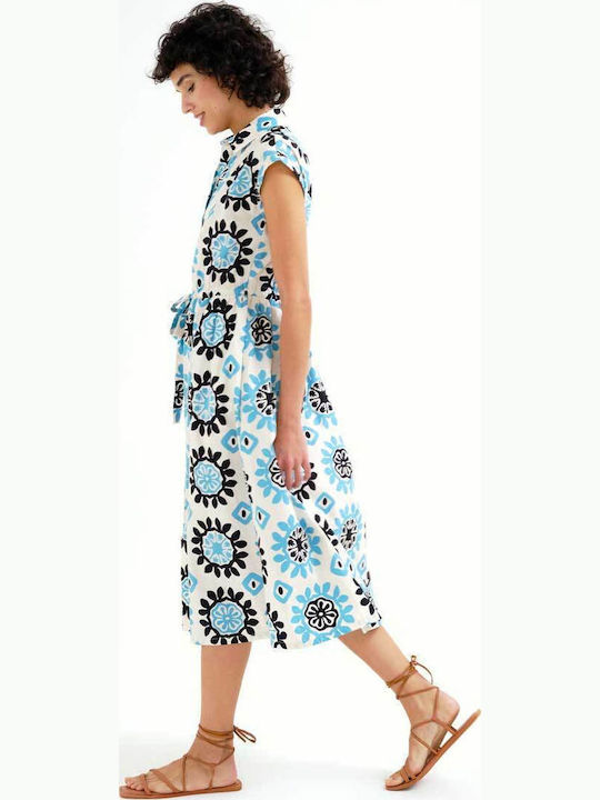 Summer Midi Shirt Dress