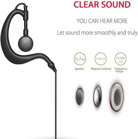 Professional Handsfree Earpiece Ptt Lapel 2 Pin Two-Way Radios Transceivers Baofeng Original 10 Pieces