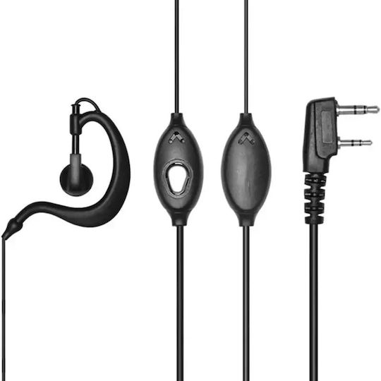 Professional Handsfree Micro Earpiece Ptt Lapel 2 Pin Two-Way Radios Transceivers Baofeng Original 5 Pieces