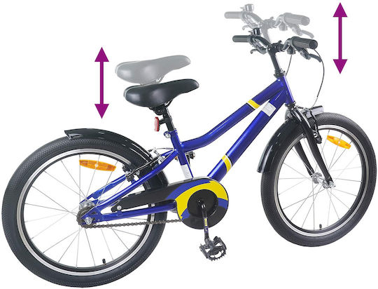 vidaXL Bicicletă De Munte Pentru Copii Albastră 18"