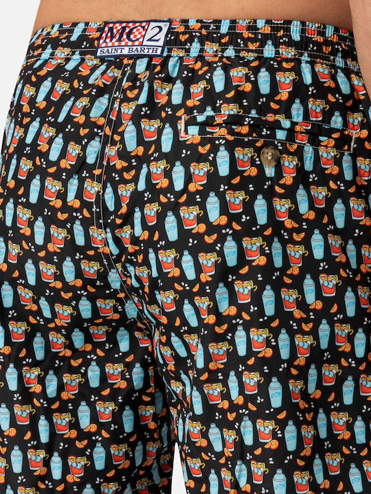 Lighting Micro Fantasynegroni Drink Men's Swimwear Shorts Negroni with Patterns