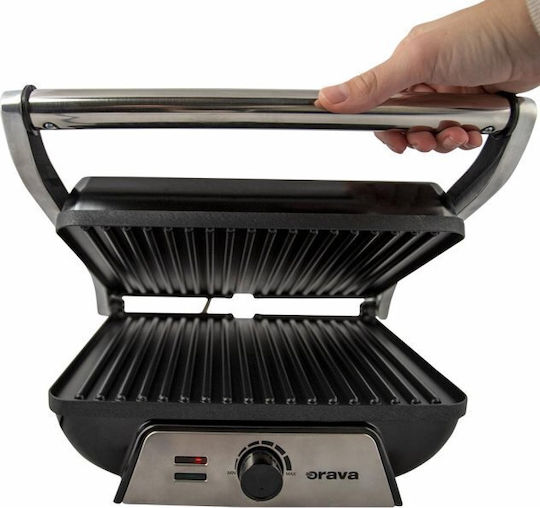 Orava Grillchef 4 Tabletop Electric Grill Grate 2000W with Adjustable Thermostat 33.8x33.2cm Lama+-00020247