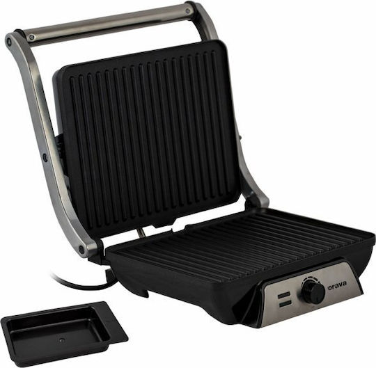 Orava Grillchef 4 Tabletop Electric Grill Grate 2000W with Adjustable Thermostat 33.8x33.2cm Lama+-00020247