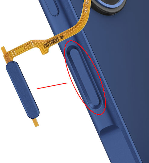 Clappio Fingerprint Reader Replacement Galaxy A17 5g Flex Cable Blue