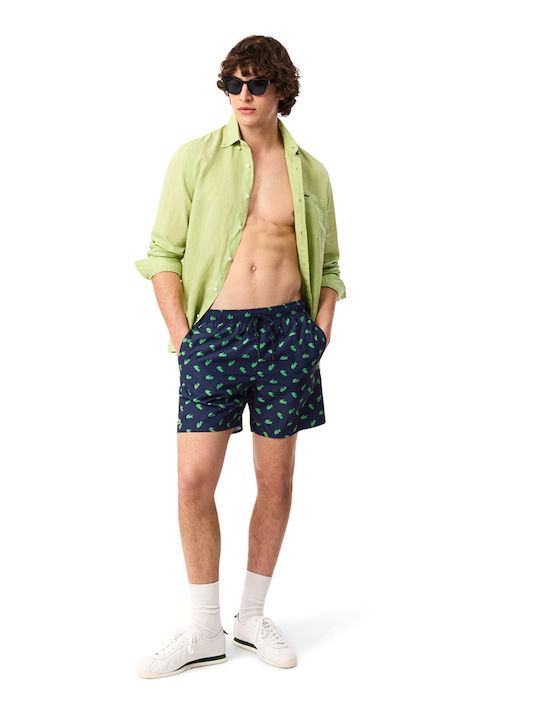 Herren-Bademode Kurze Hosen Marineblau mit Mustern