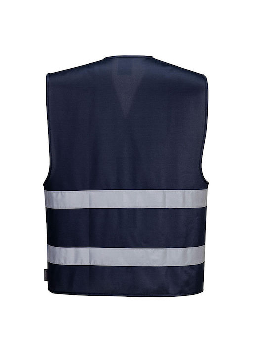 Portwest Vesta De Lucru Pentru Bărbați Cu Benzi Reflectorizante Albastru Marin Portwest Vesta De Lucru Pentru Bărbați Cu Benzi Reflectorizante Albastru Marin