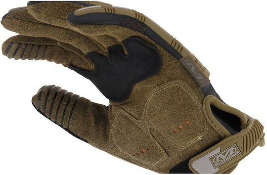 Mechanix Wear M Pact Brown MD Gloves for Work Brown Synthetic Leather 1pcs