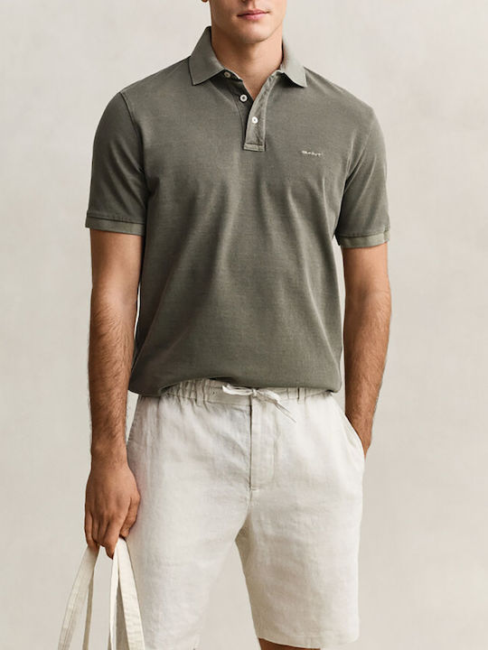 Gant Sunfaded Polo Shirt Dark Green