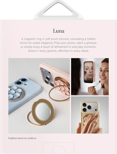 Uniq Coehl Luna Αντιολισθητική Βάση Κινητού σε Ροζ χρώμα