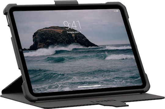 UAG Metropolis Tact Armr Flip Cover Durable Black (Apple iPad 10.9 2022 10th Gen/ iPad 11 A16 2025 11th)