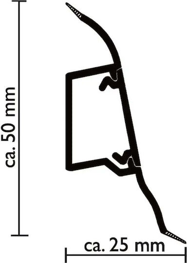 Profil PVC Pentru Podea Doellken SLK50 Stejar Vechi