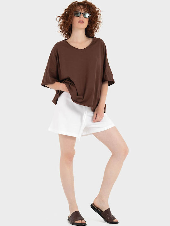 Γυναικείο T-shirt Brown