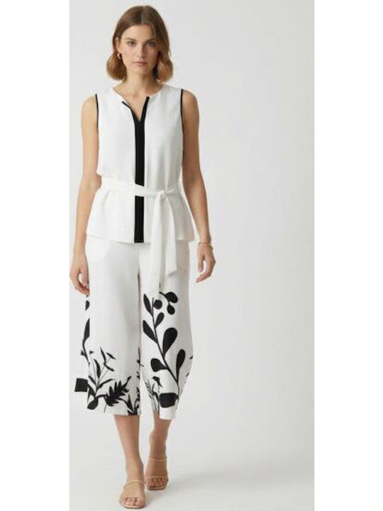 Women's Sleeveless Top Ecru