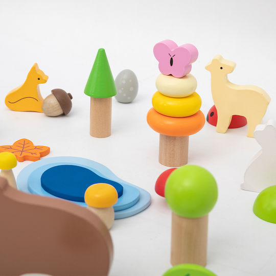 Viga Toys Παιχνίδι Κατασκευών Ξύλινo για Παιδιά 3+ Ετών