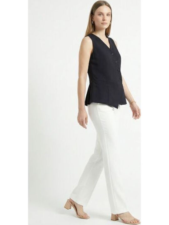 Women's Fabric Trousers Black
