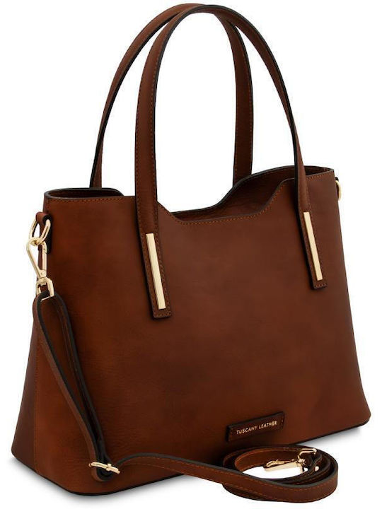 Olimpia Leather Women's Tote Handbag Brown