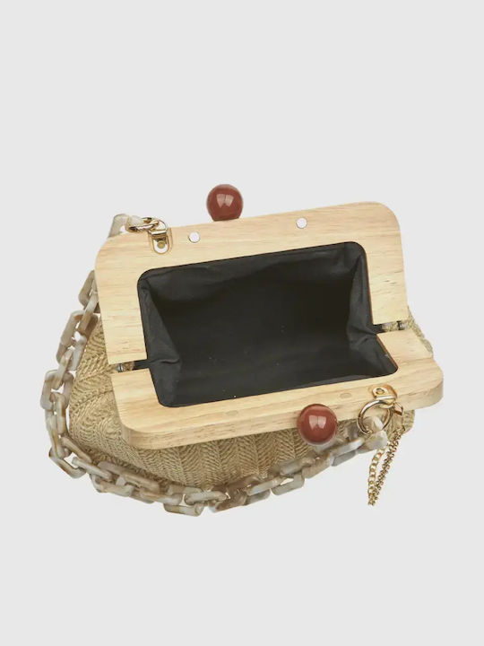 Straw Women's Shoulder Bag Ecru