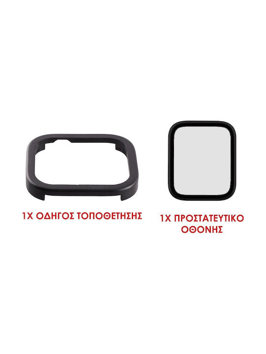 Volte-tel Tempered Glass Apple Watch 7 8 9 45mm 3d Curved Aluminium 1.9'' 0.30mm Full Cover & Installation Tool Silver 5205308417023