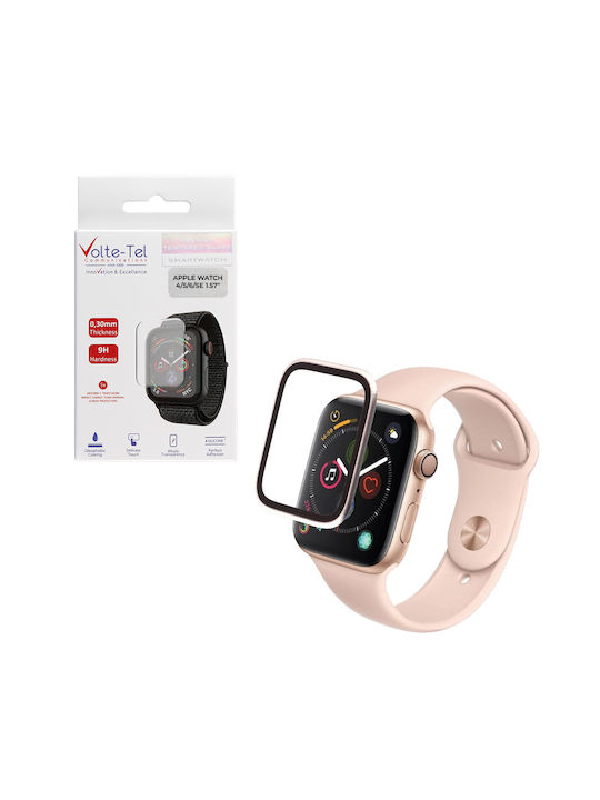 Volte-tel Tempered Glass Apple Watch 4 5 6 Se 40mm 3d Curved Aluminium 1.57" 0.30mm Full Cover & Installation Tool Starl Volte-tel