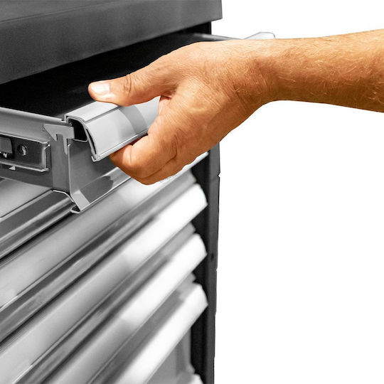 JBM Cu roți Metal Căruță cu 7 Sertare L77.5xA46.6xÎ96cm
