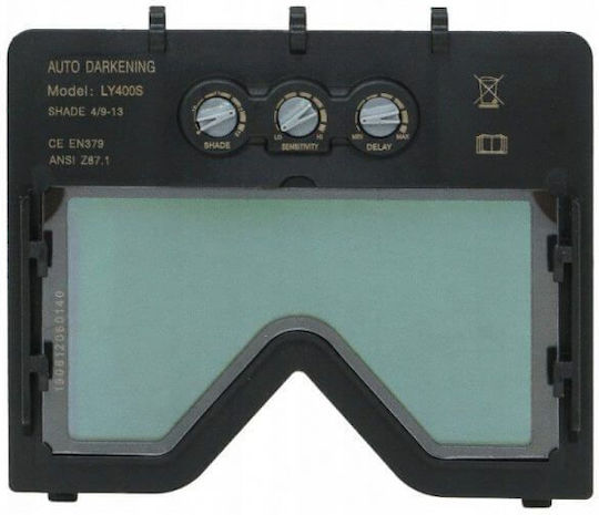 Verke Mască de Sudură de Câmp Optic 100x60mm Neagră