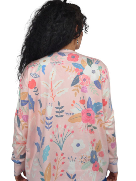 Women's Cardigan with Buttons Peach