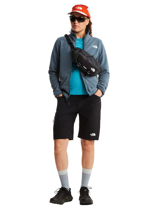 Glacier Fleece Damen Strickjacke mit Reissverschluss in Blau Farbe